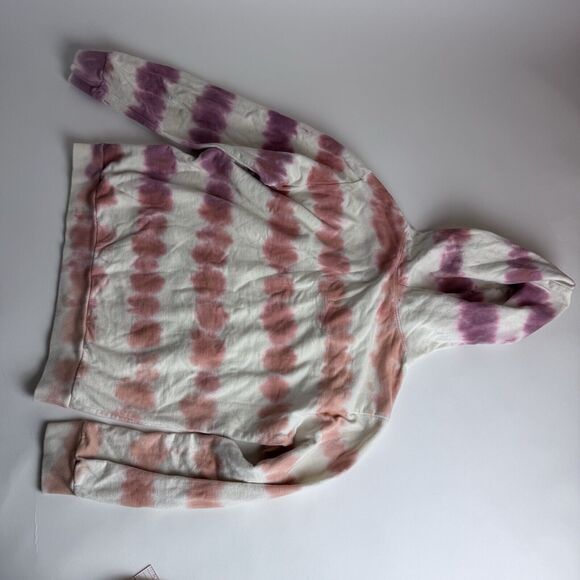 Tiny‎ Whales Girls Purple Pink Tie Dye Pullover Hoodie 100% Cotton 12-14 - Picture 6 of 6